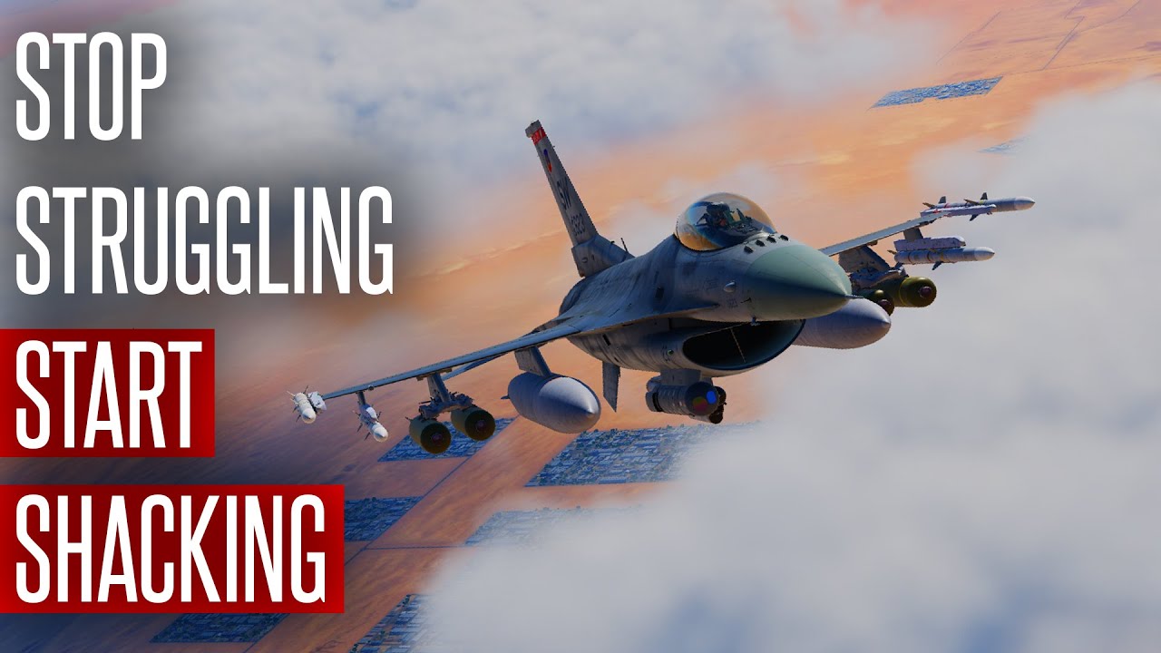 3 совета, как освоить управление самолётом в режиме «воздух-земля» | DCS World F-16 Tutorial