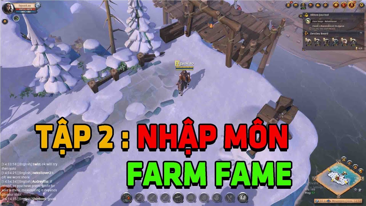 Chơi Albion Online Chill Day 2 : Farm Fame Cơ Bản