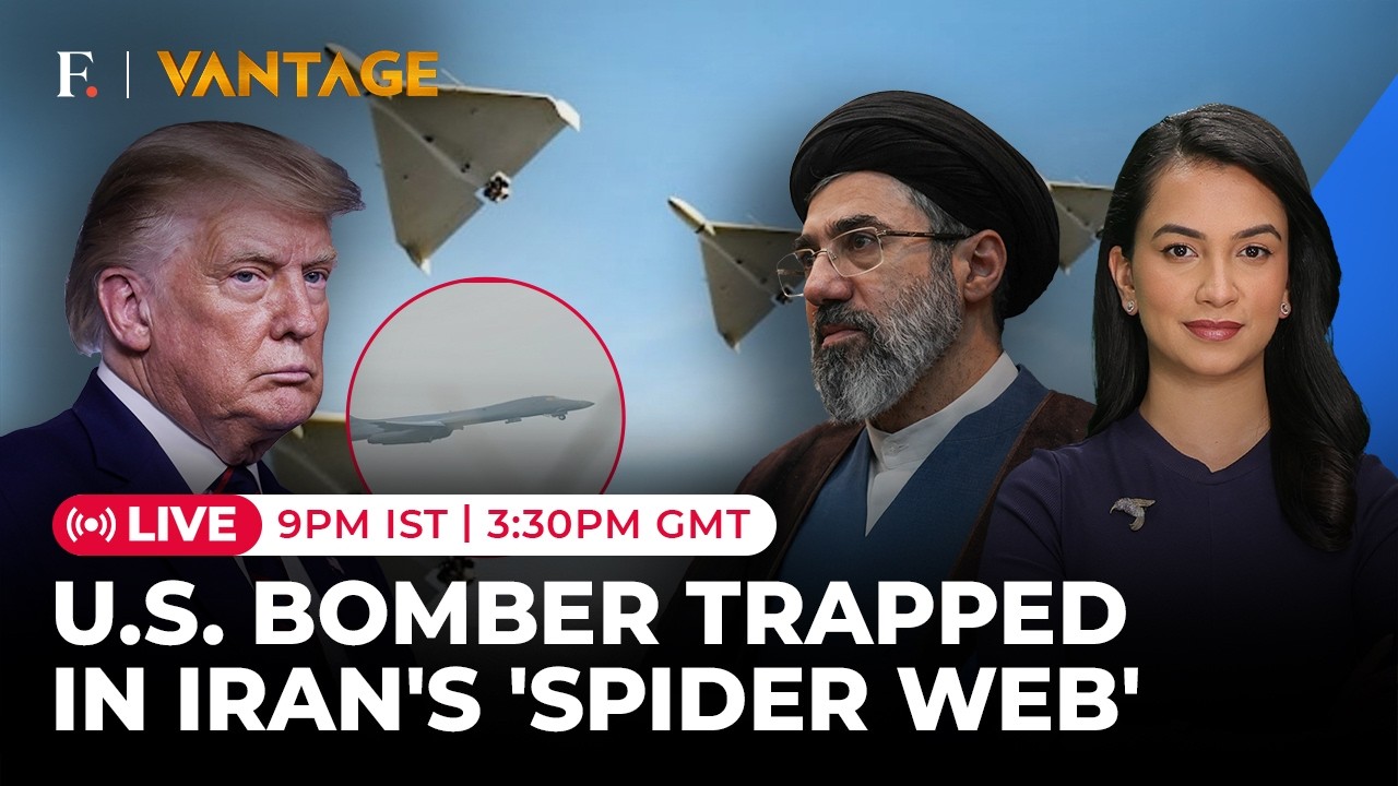 US Iran War LIVE: Trump&rsquo;s Bombers Trapped in &lsquo;Spider Web&rsquo; Drone Attack by Tehran | Vantage