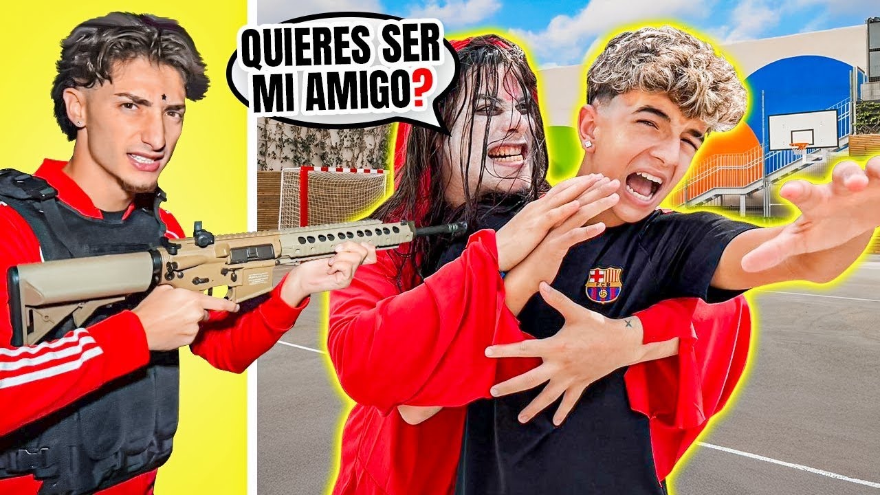 ME ENFRENTÉ al EXTRAÑO que VA A POR MI HERMANO PEQUEÑO en el COLEGIO!