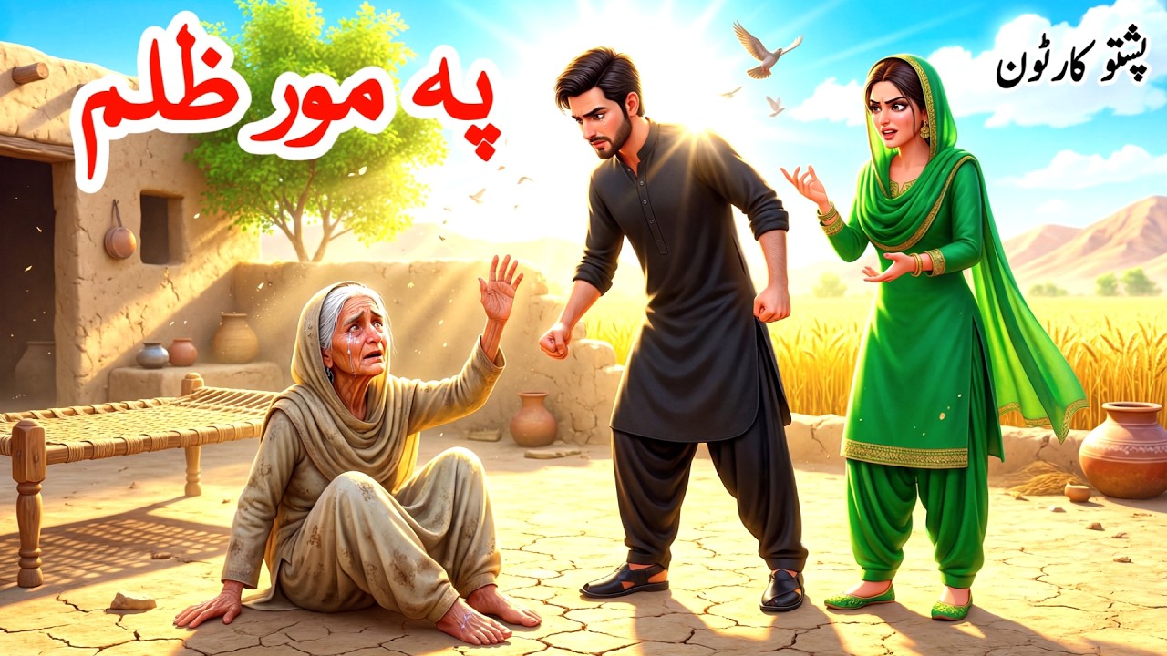 د خزے فرمانبردار د مور نافرمانہ | Pashto Cartoon | The Son Who Obeys His Wife but Defies His Mother