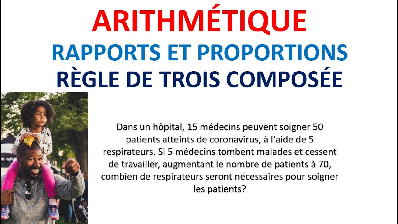 34. ARITHMÉTIQUE: Rapports et proportions (Règle de trois composée)
