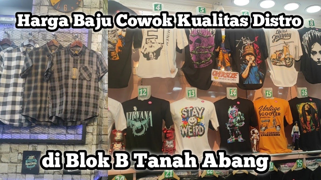 GROSIR BAJU COWO KUALITAS DISTRO DI TANAH ABANG