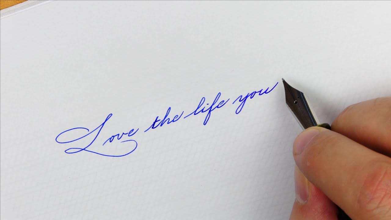 How to write a quote in Spencerian with the Clyde Pen Green Venom – Handwriting practice #58