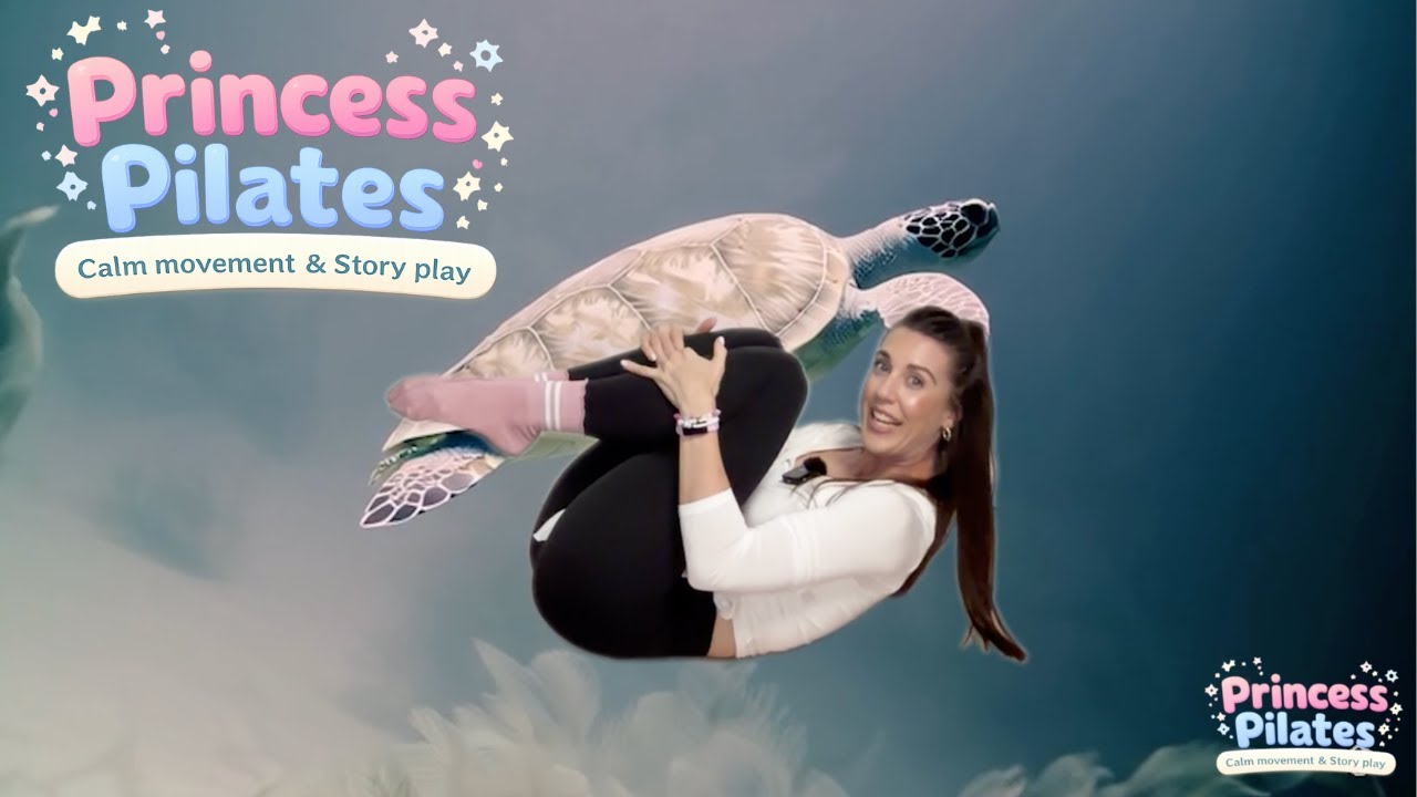 Princess Pilates | The Gentle Ocean 🌊 | Calm Movement & Story Play for Kids