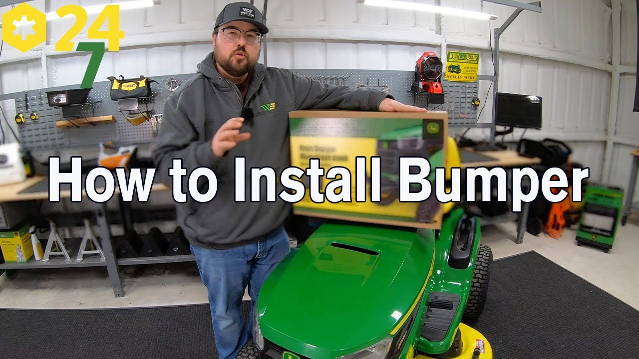 How to Install John Deere Mower Bumper Guard for Lawn Tractors S100, E100, D100, S200