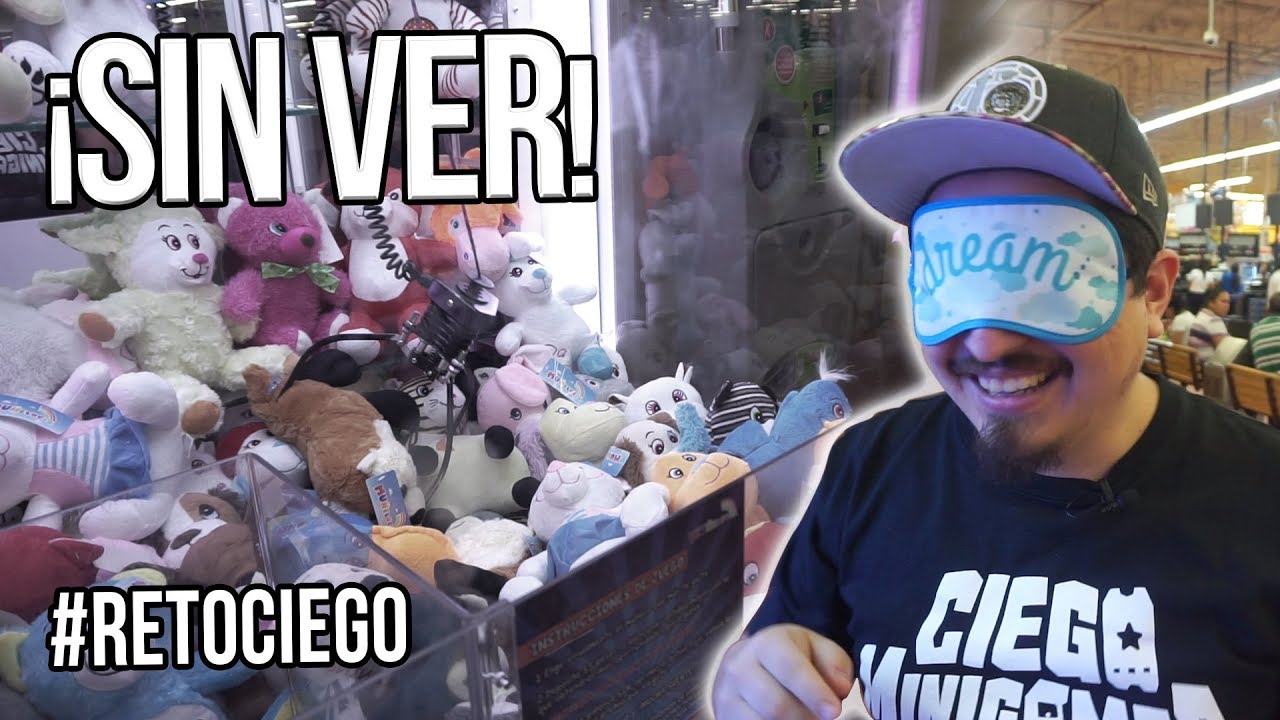 Jugando a la máquina de peluches a CIEGAS - Reto Ciego