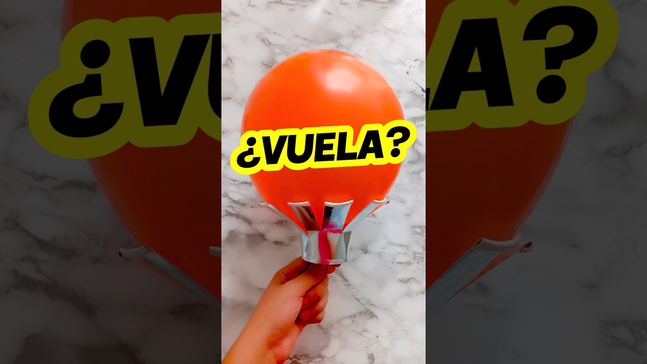 Vuela sin helio 😱 ❤️ #manualidades #globos #juguetes #shorts #jugar #volar #diversion #infantil