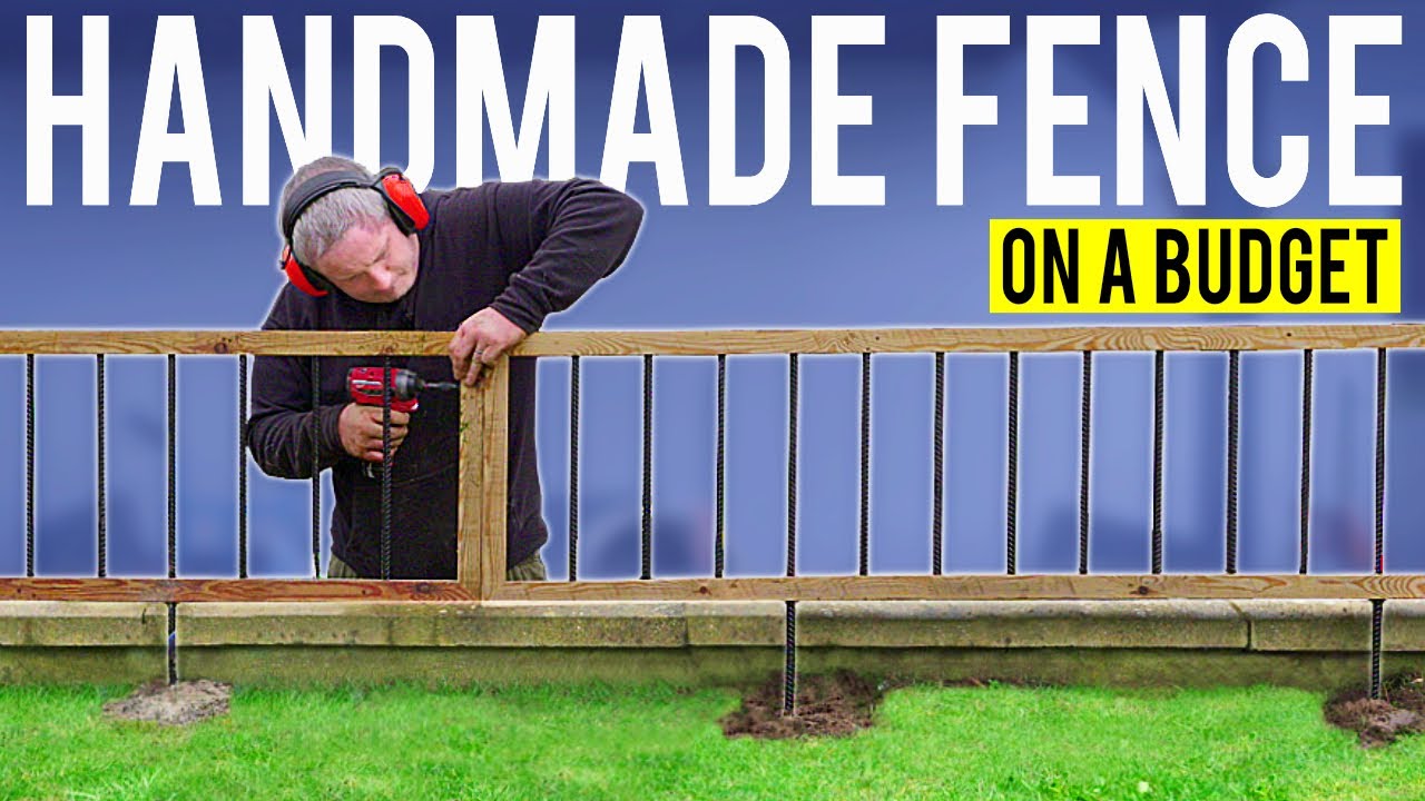 My £10 per metre FRUGAL FENCE using rebar