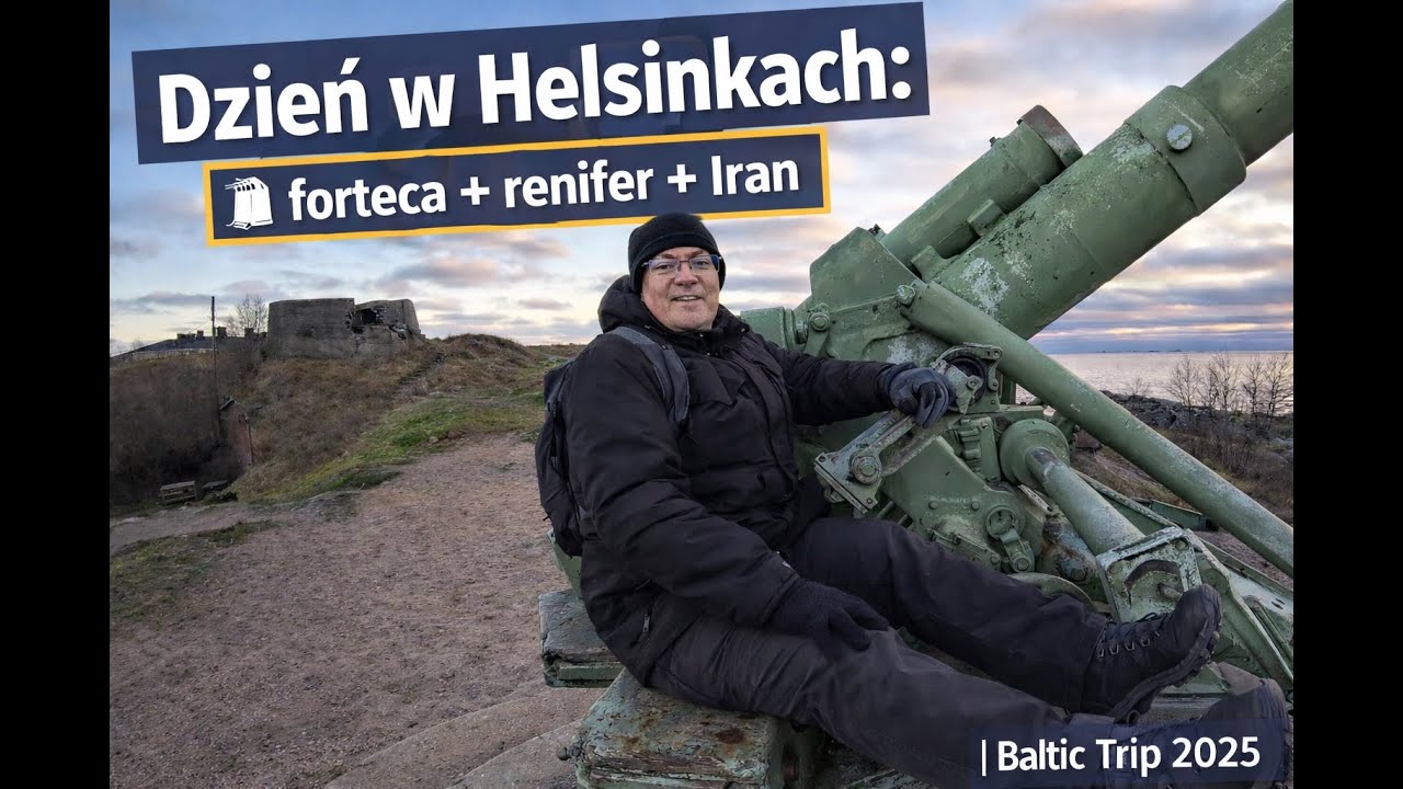 Dzień w Helsinkach: forteca + renifer + Iran | Baltic Trip 2025