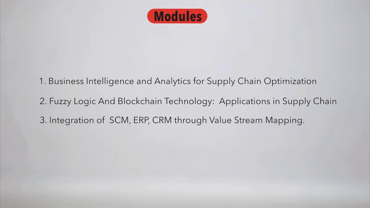 W15 I Business Analytics for Supply Chain Optimization, Fuzzy Logic, Blockchain Technology, and Supp