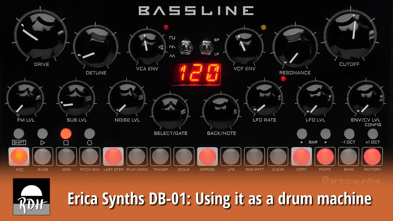 Erica Synths DB-01: Using it as a drum machine