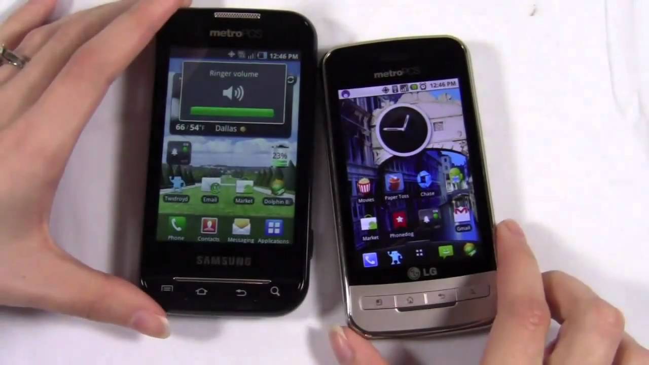 LG Optimus M vs Samsung Indulge Dogfight Part 1