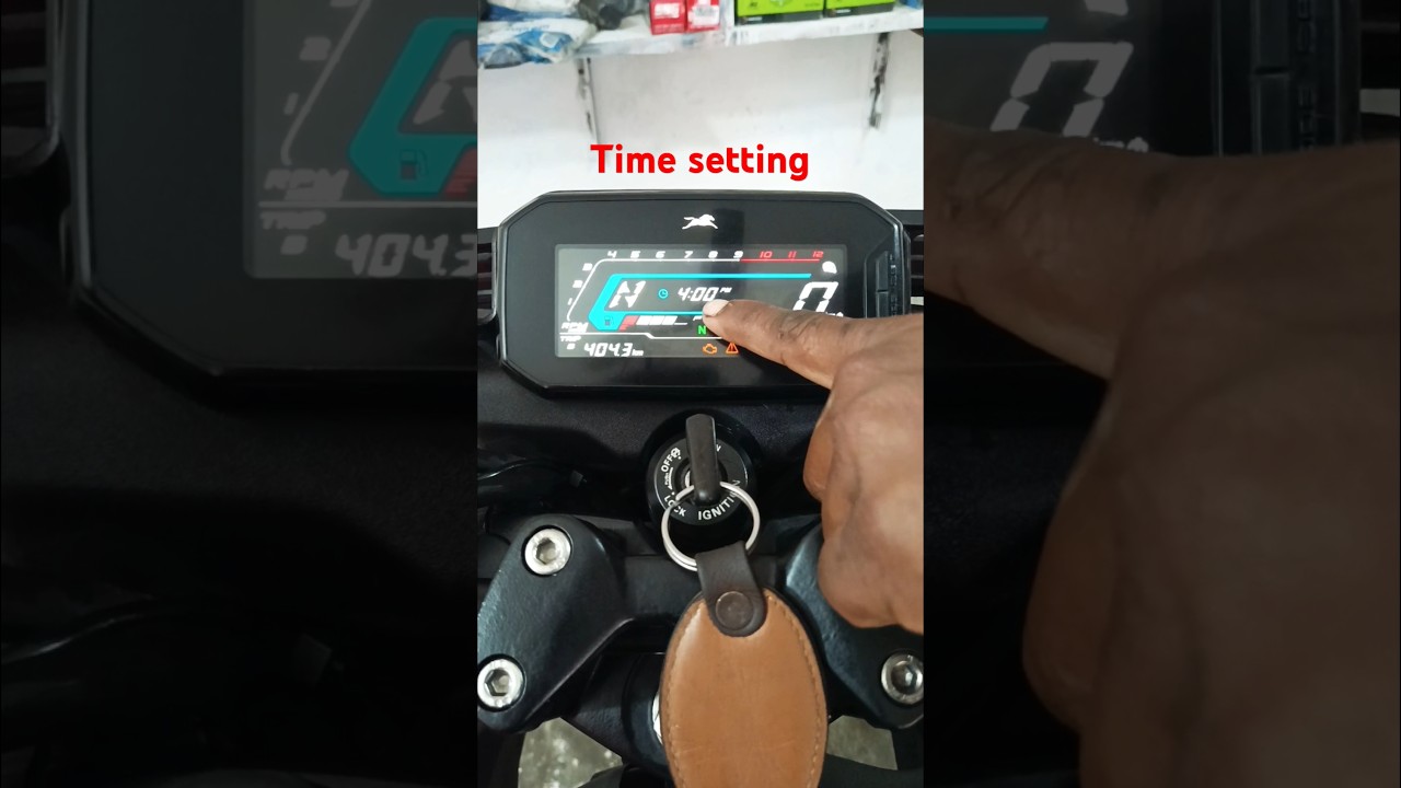 How to set time in a tvs rider bike #shortsvideo #youtubeshorts