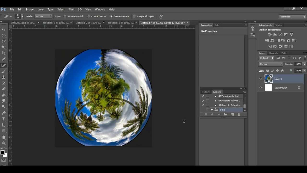 Photoshop : Small Planet Effect