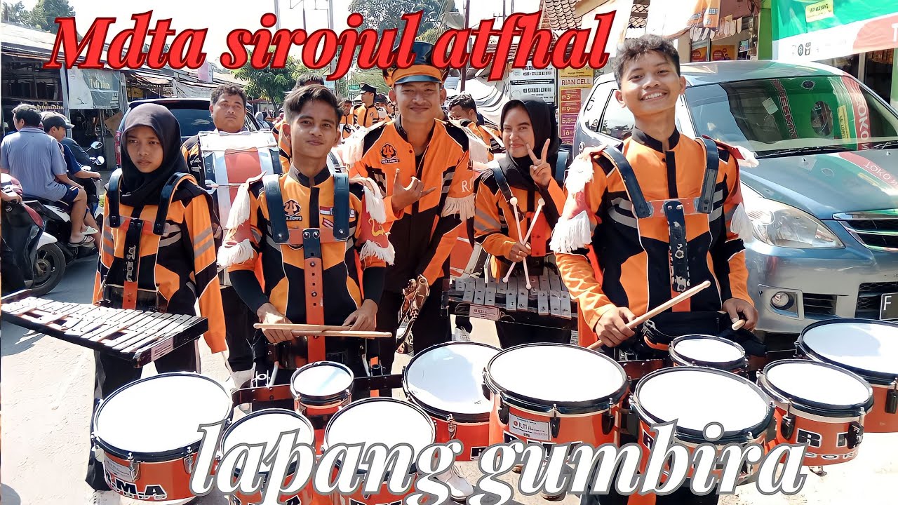 drumband rma KARNAVAL MDTA. SIROJUL ATFHAL NAGRAK DI ISI SATU LAGU SEBELUM BERANGKAT @kang entuk