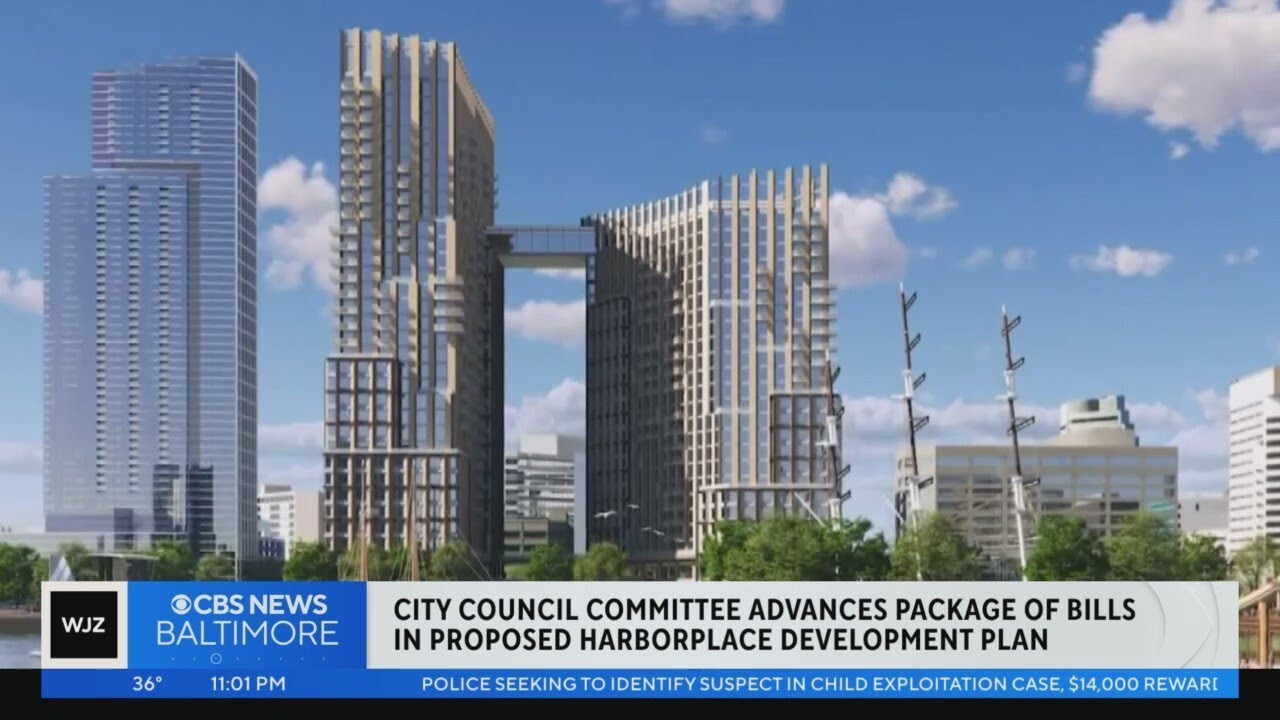 Baltimore City Council committee advances package of bills in proposed Harborplace development plan