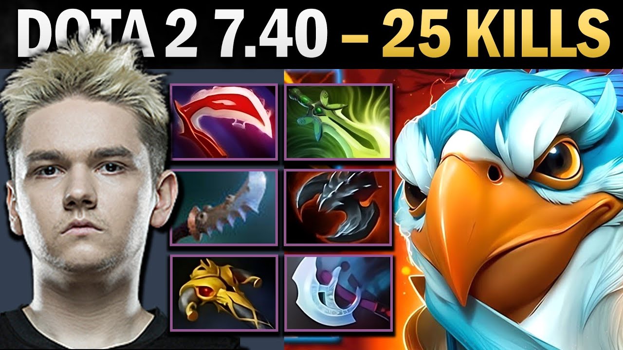 Кез на позиции керри с Desolator и Butterfly - геймплей Dota