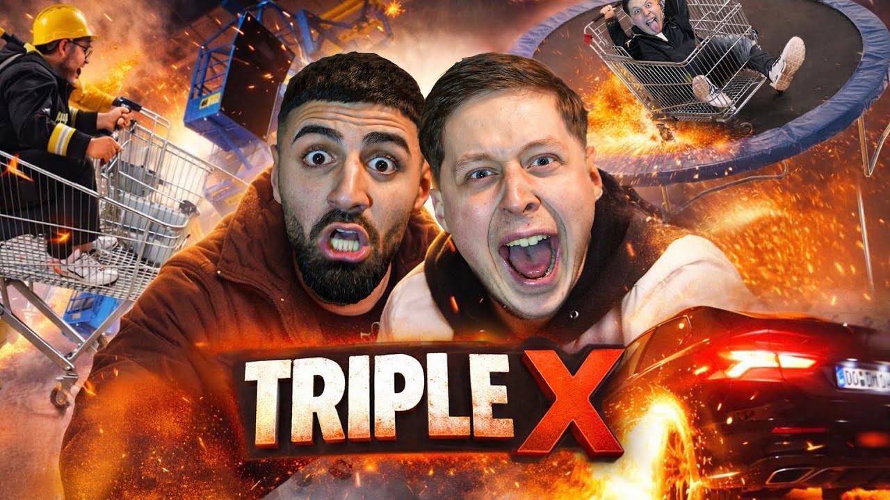 Jordan & Semih EIGENE STUNTSHOW | Triple XXX (doofe Idee)