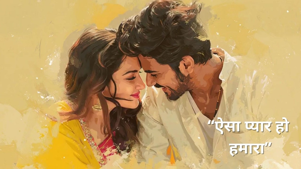 “ऐसा प्यार हो हमारा” 90s Bollywood song, Nadeem Shravan style, Hindi romantic song