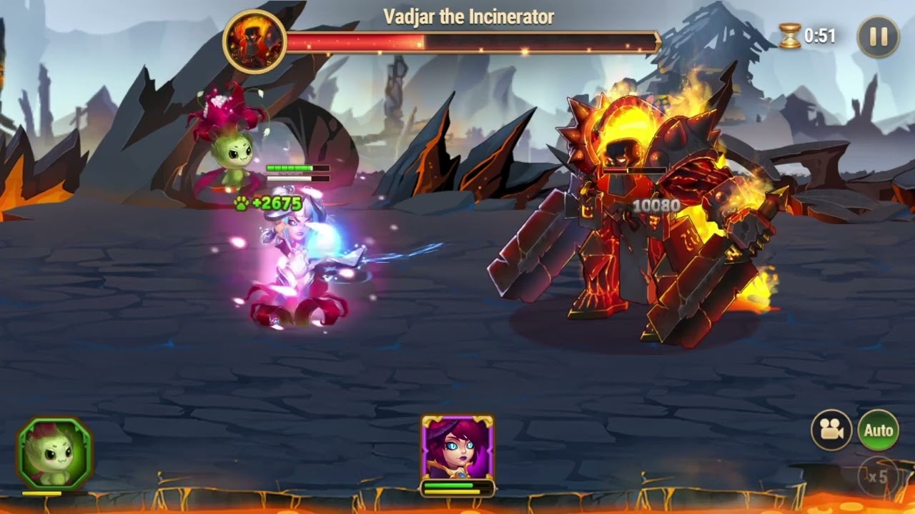Hero Wars - Iris VS Vadjar the Incenirator LVL65