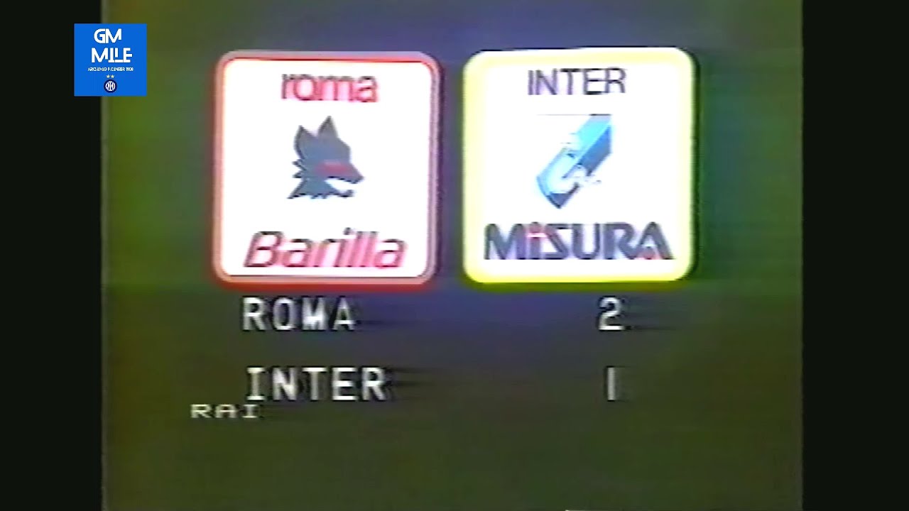 1982-83 (12^ - 12-12-1982) Roma-INTER 2-1 [Falcão,Iorio,Altobelli] Servizio D.S.Rai