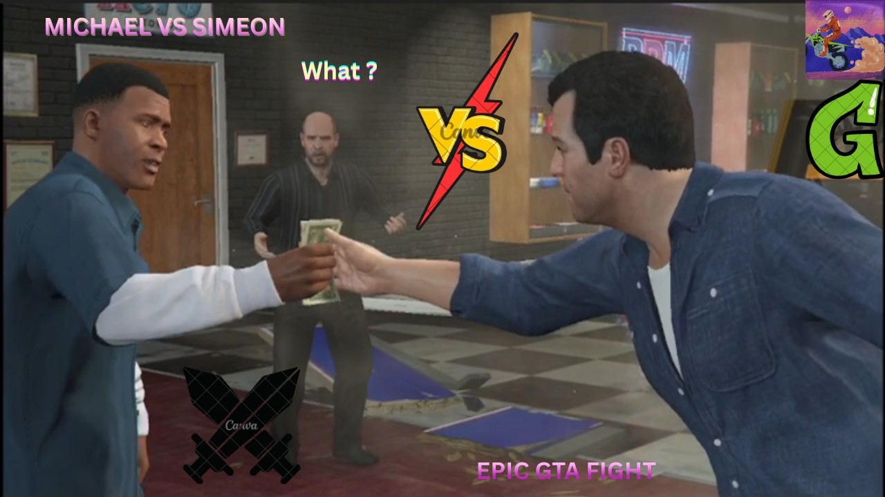 Michael vs Simeon 😈👿 | gta 5 | funny gameplay |