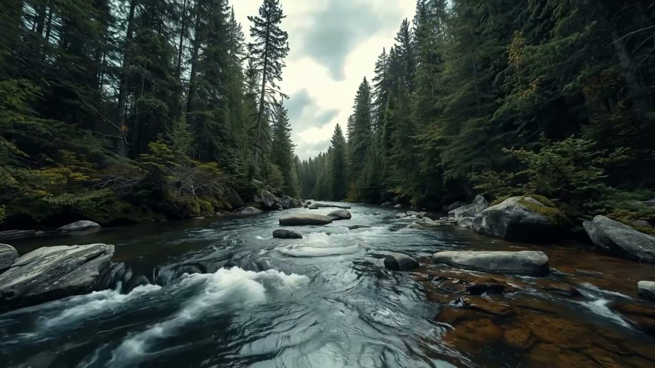 Relaxing Tropical Stream Ambience 🌿 Flowing Water Sounds
