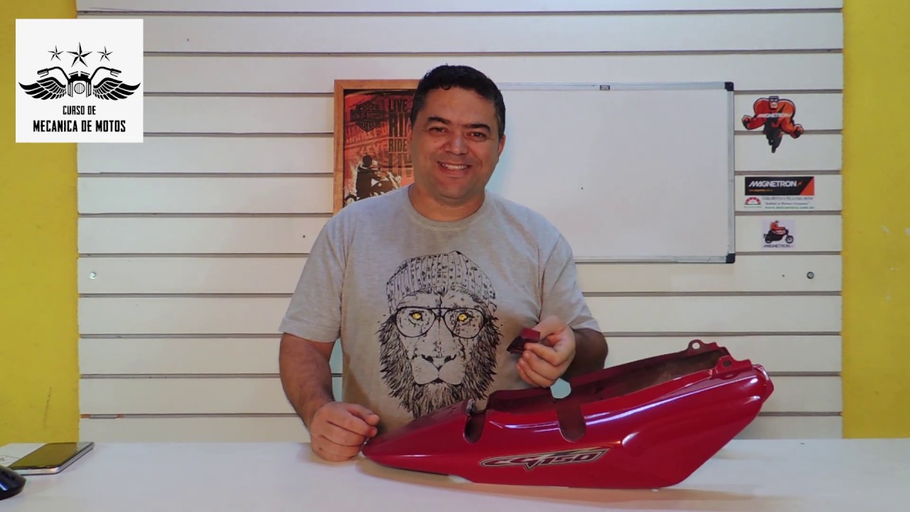 Como reparar carenagem quebrada da sua moto por Flaviano Araújo