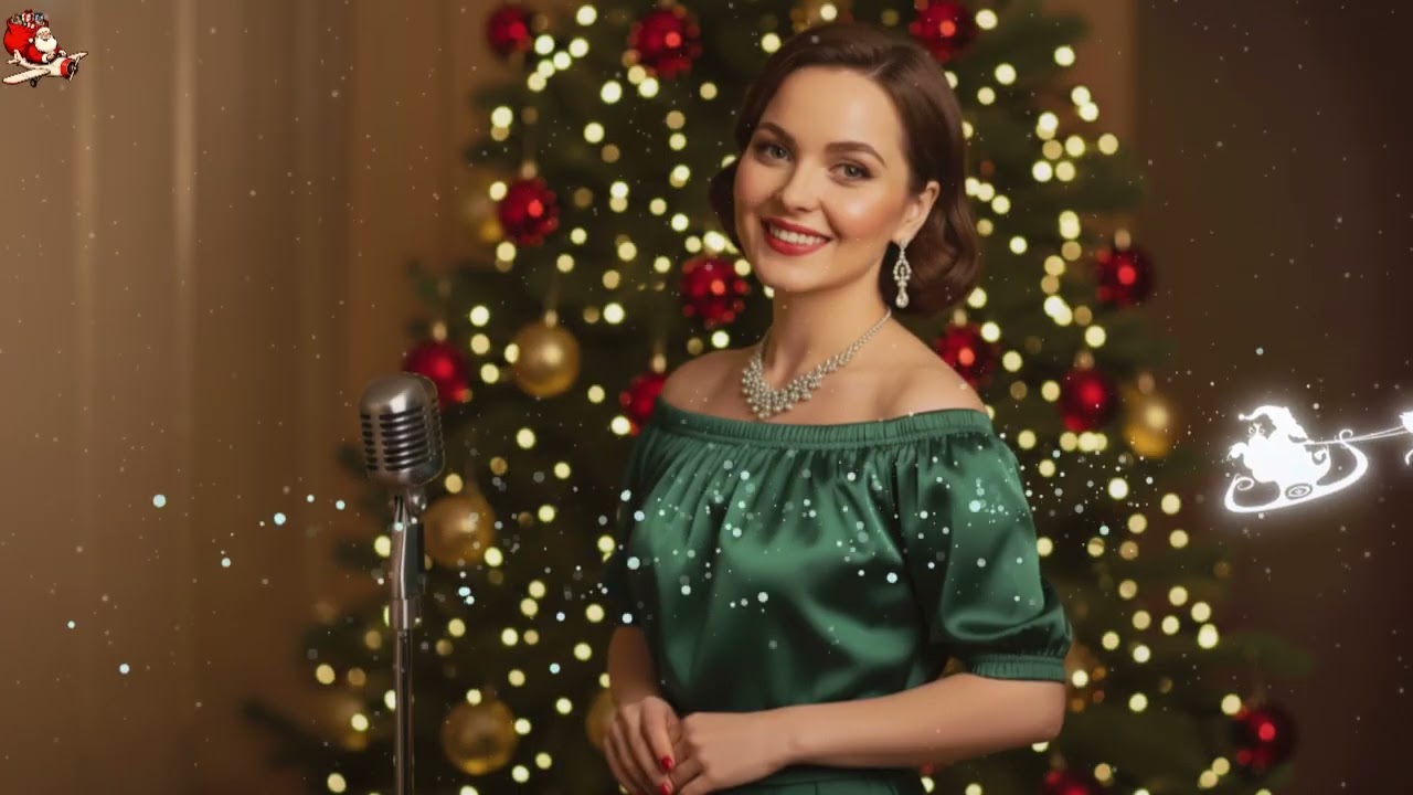 Snowfall Blues – 1950s Classic Christmas Songs | Cozy Fireplace Christmas | Blues Holiday Playlist