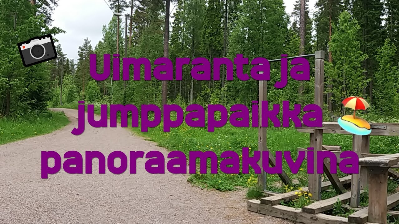 Panoraamakuvat: Matarin uimaranta ja kuntoradan jumppapaikka