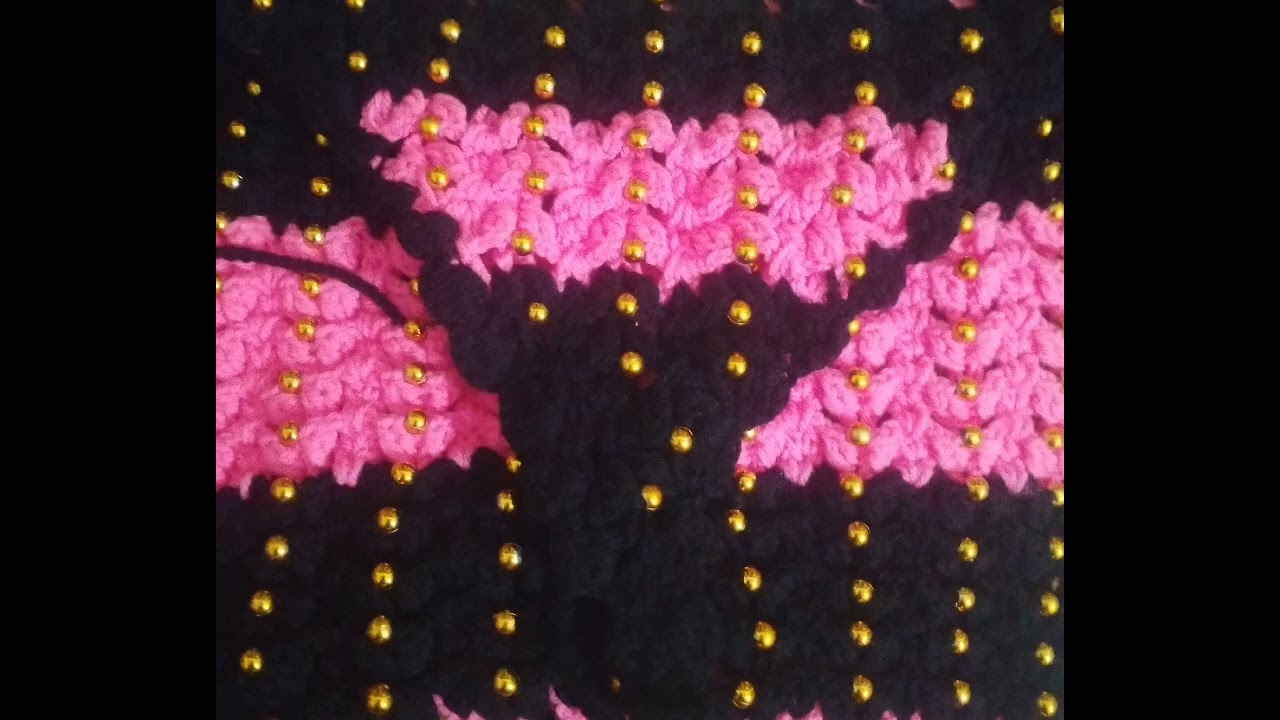 Hand made woolen knit kerosia work Quran Pak cover order us 