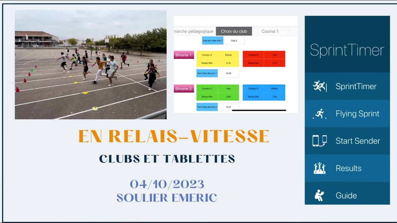 Scénario enrichi par la numérique en relais-vitesse