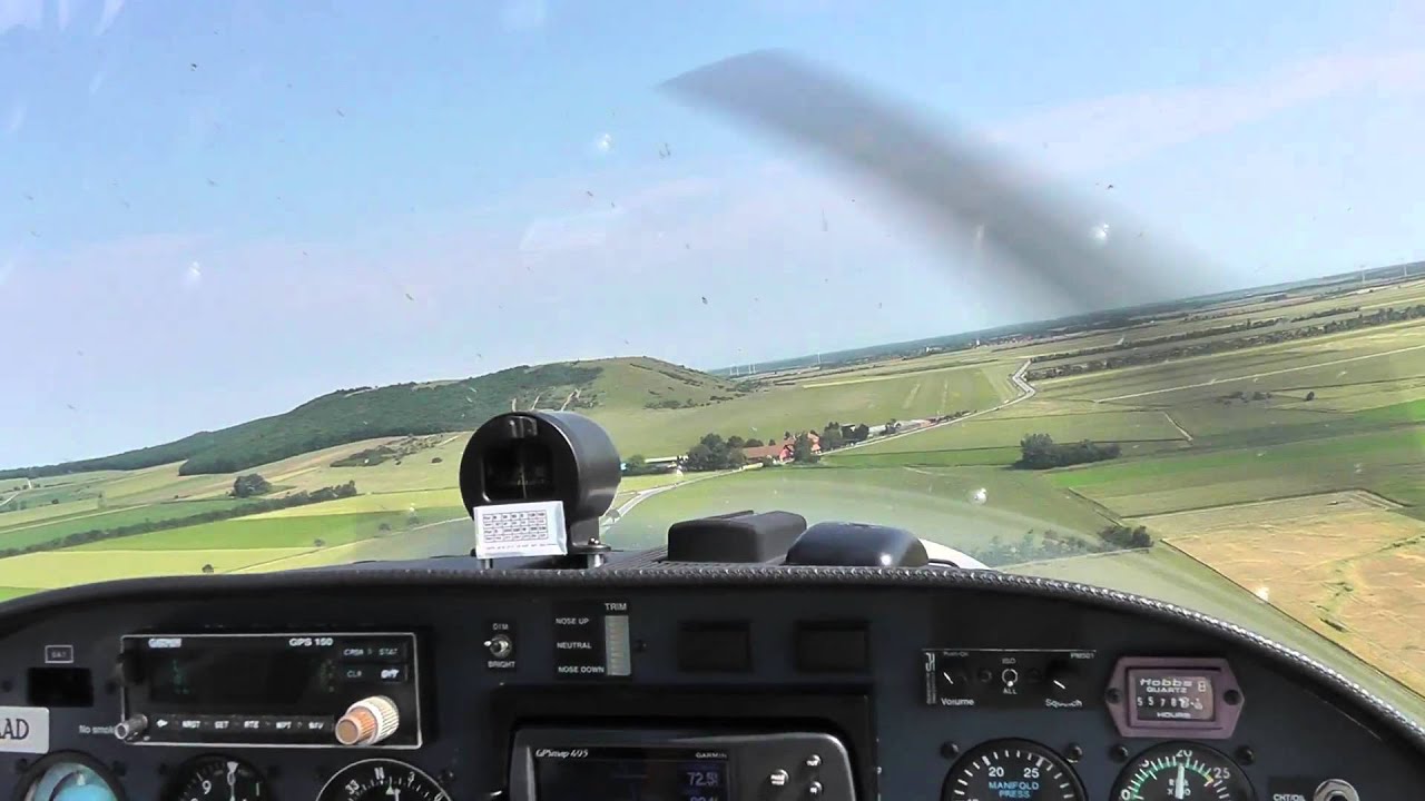 Anflug Spitzerberg RWY 15 Katana DA20 OE-AAD