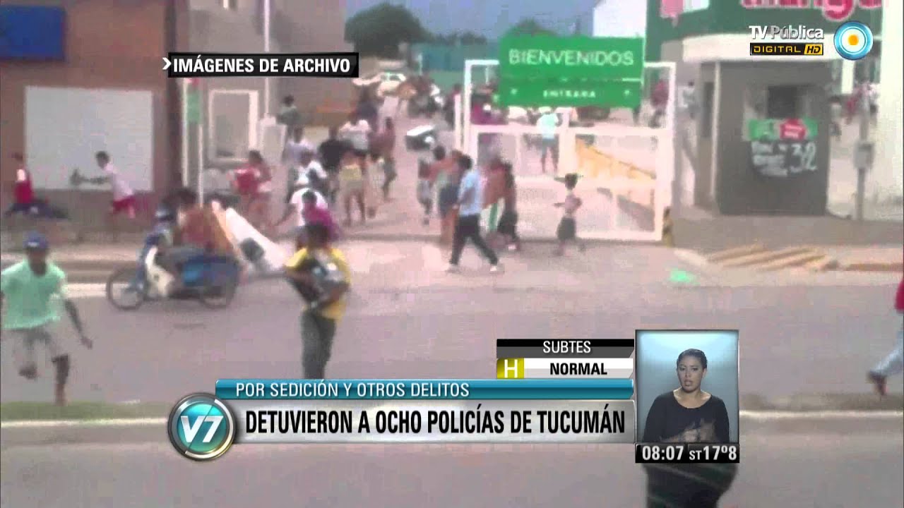 Visión 7: Detuvieron a 8 policías en Tucumán