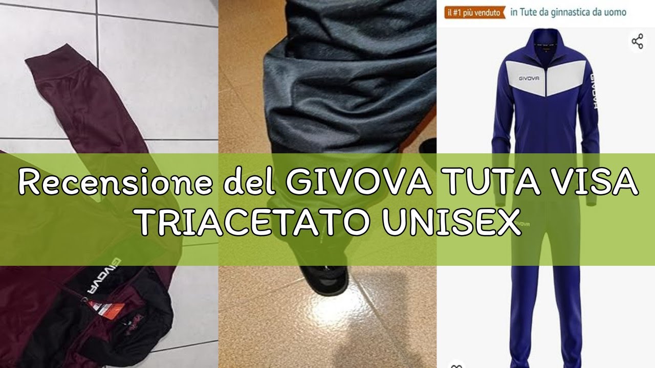Recensione del GIVOVA TUTA VISA TRIACETATO UNISEX