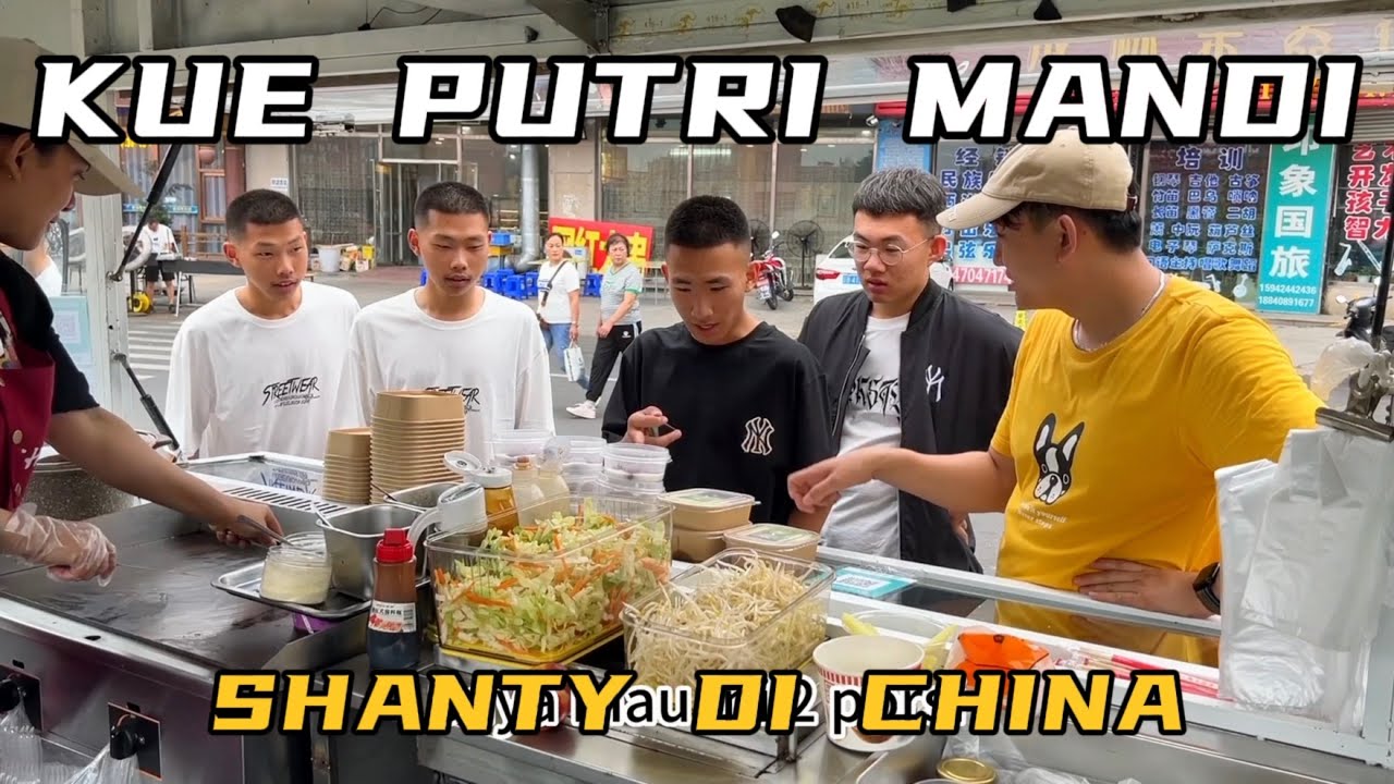 MENJUAL KUE PUTRI MANDI PAKAI FOOD TRUCK DI CHINA, MEREKA BILANG ANEH, YUK LIHAT REAKSI MEREKA MAKAN