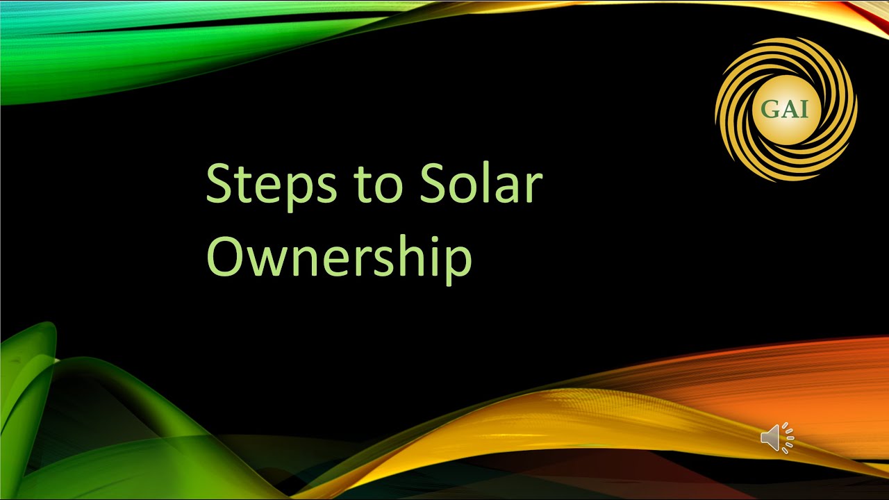 Steps to Solar Ownership