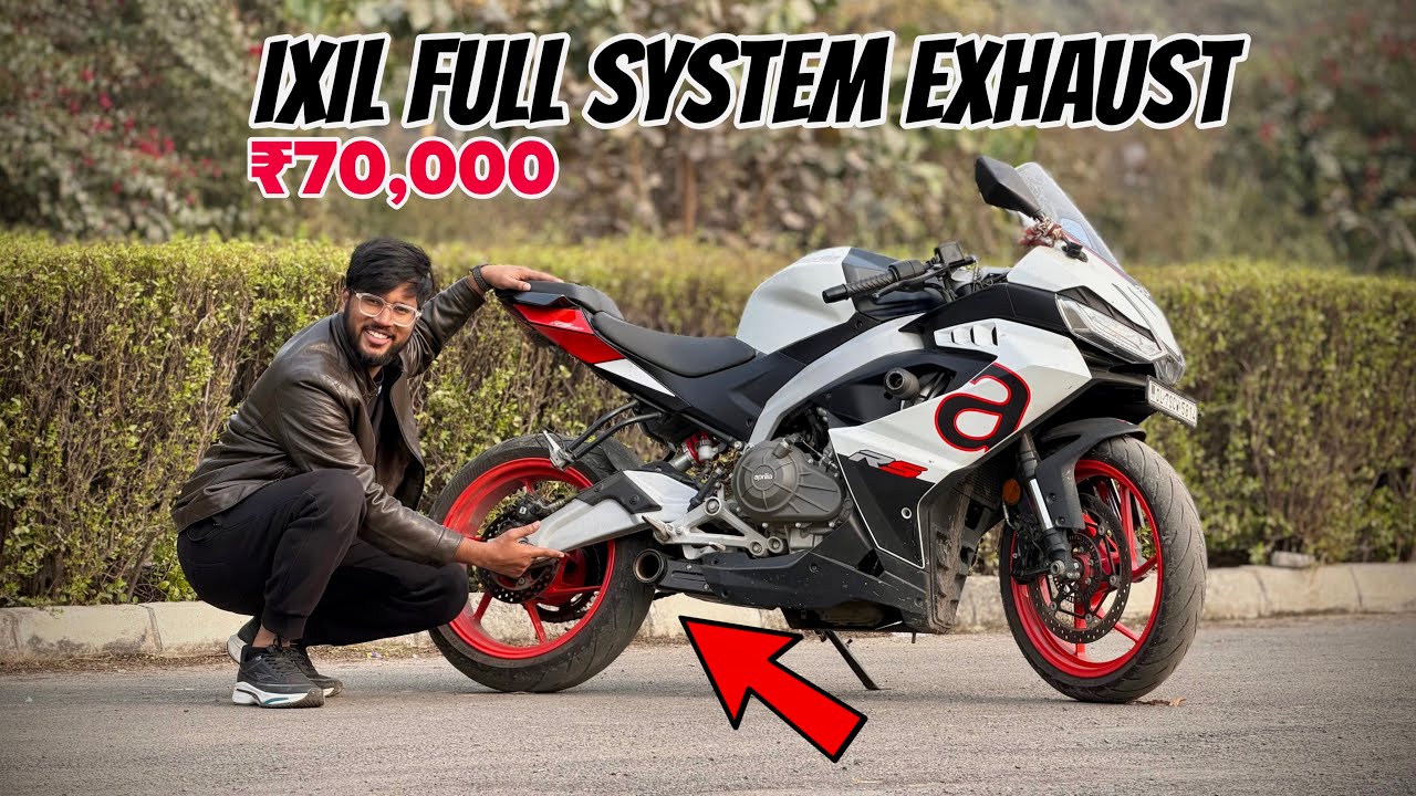 APRILIA RS 457 IXIL EXHAUST INSTALLATION WORTH RS 70,000