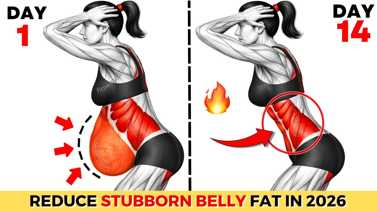 ➜Lose Stubborn Belly Fat Quickly ➜  30-Min Standing Abs Workout 🔥No Jumping (Reduce fat in 2026)