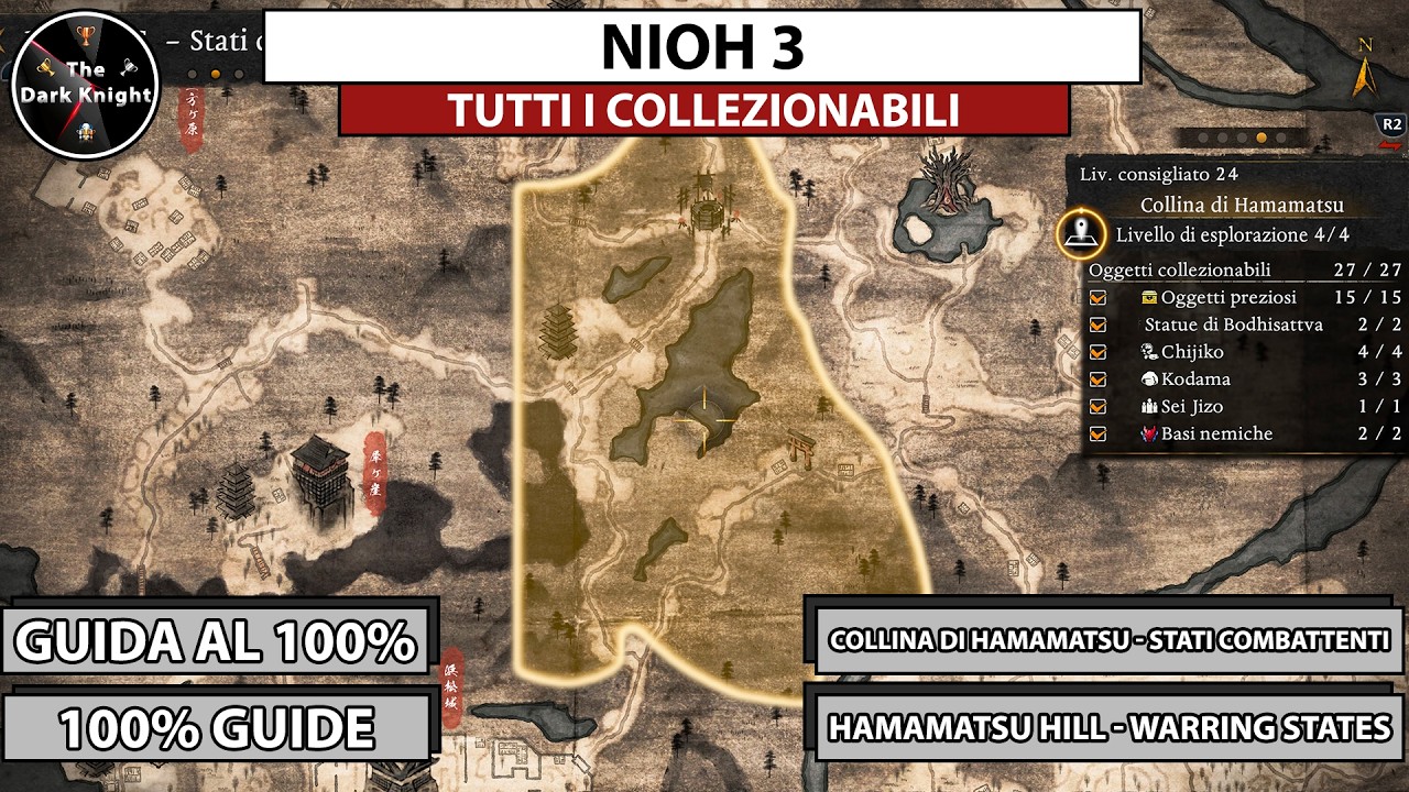 Nioh 3: Tutti i collezionabili - Collina di Hamamatsu (Stati combattenti) - Collectibles