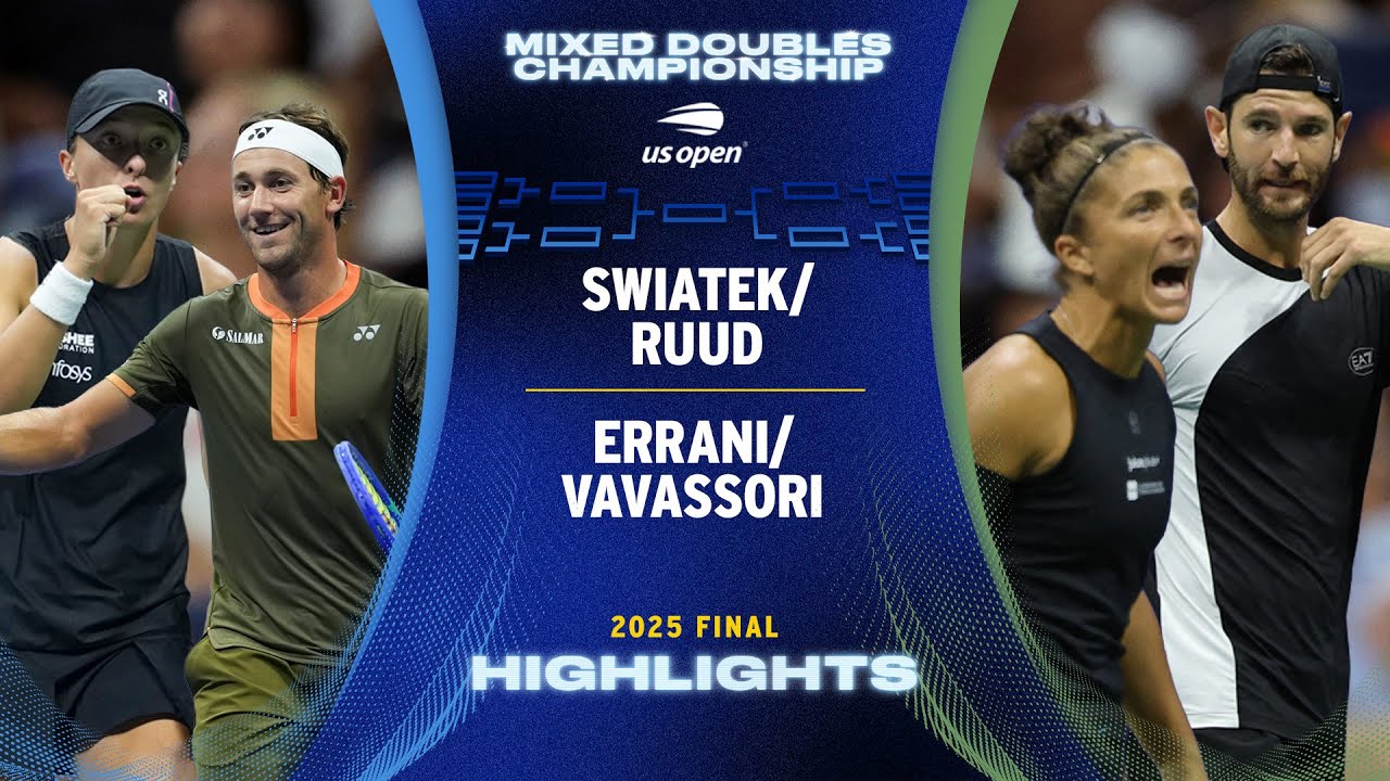 Swiatek/Ruud vs. Errani/Vavassori Highlights | 2025 US Open Final