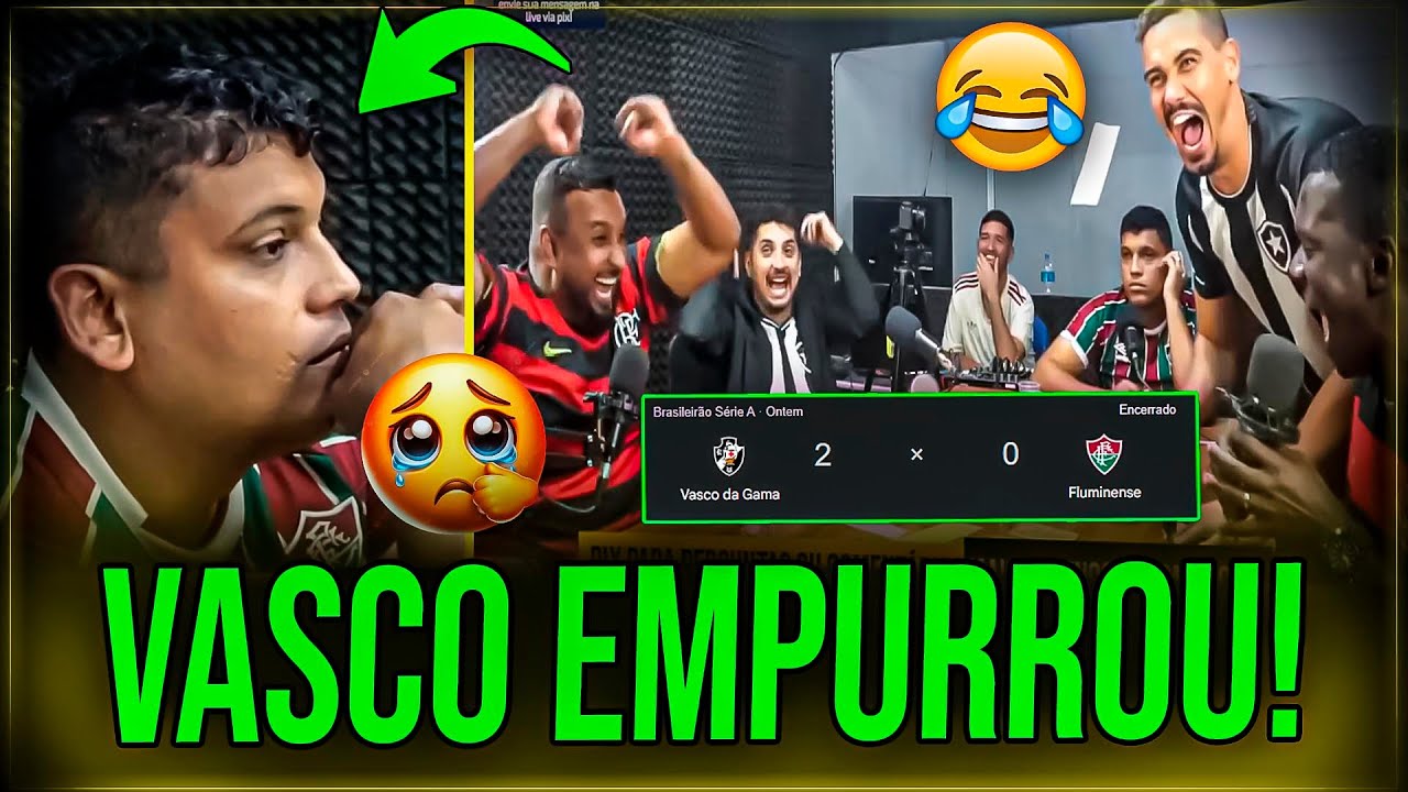 NORTON MUITO PUT* COM EMPURRADA DO VASCO NO FLUMINENSE