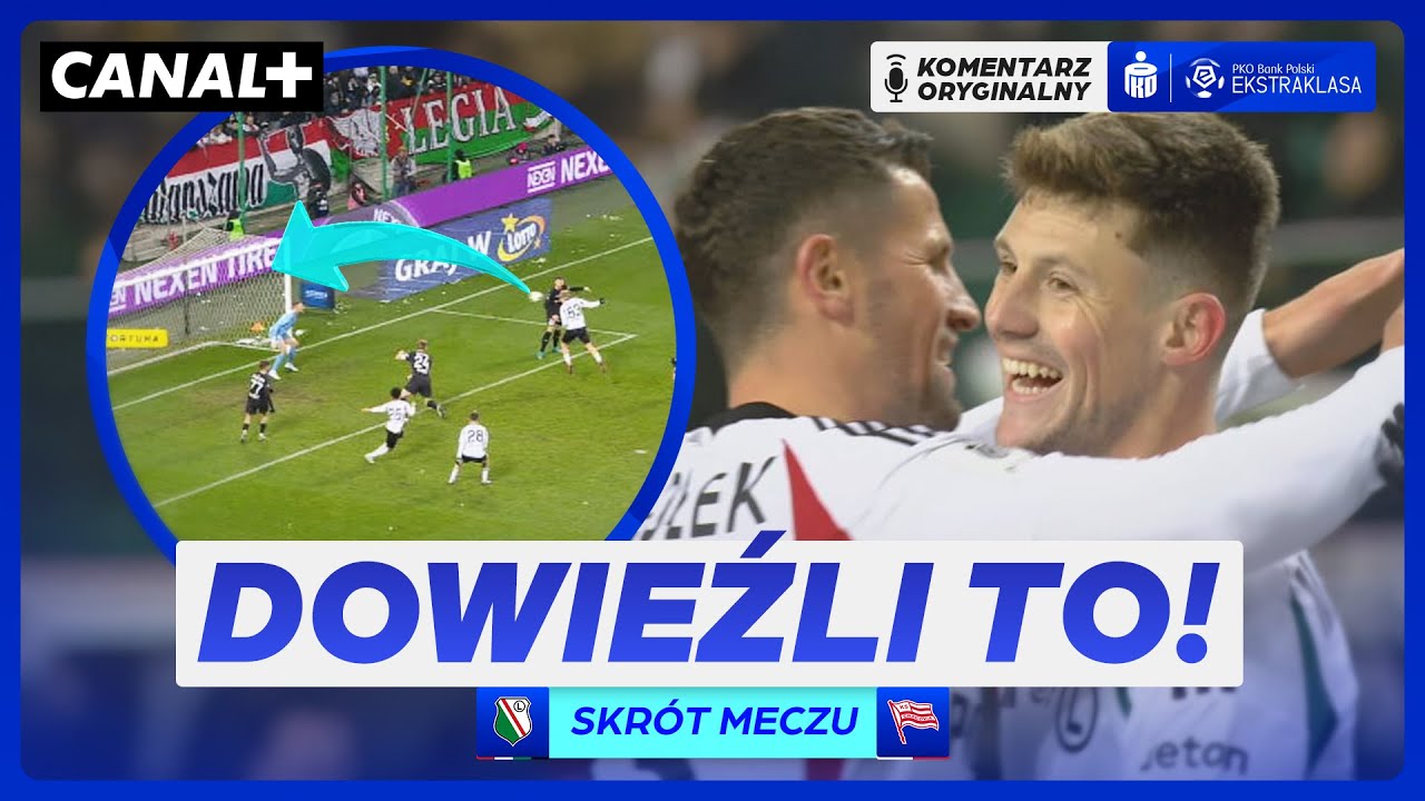 5 GOLI I GORĄCA KOŃCÓWKA! LEGIA - CRACOVIA, SKRÓT MECZU