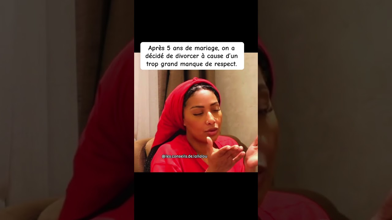 Elle divorce à cause du manque de respect 