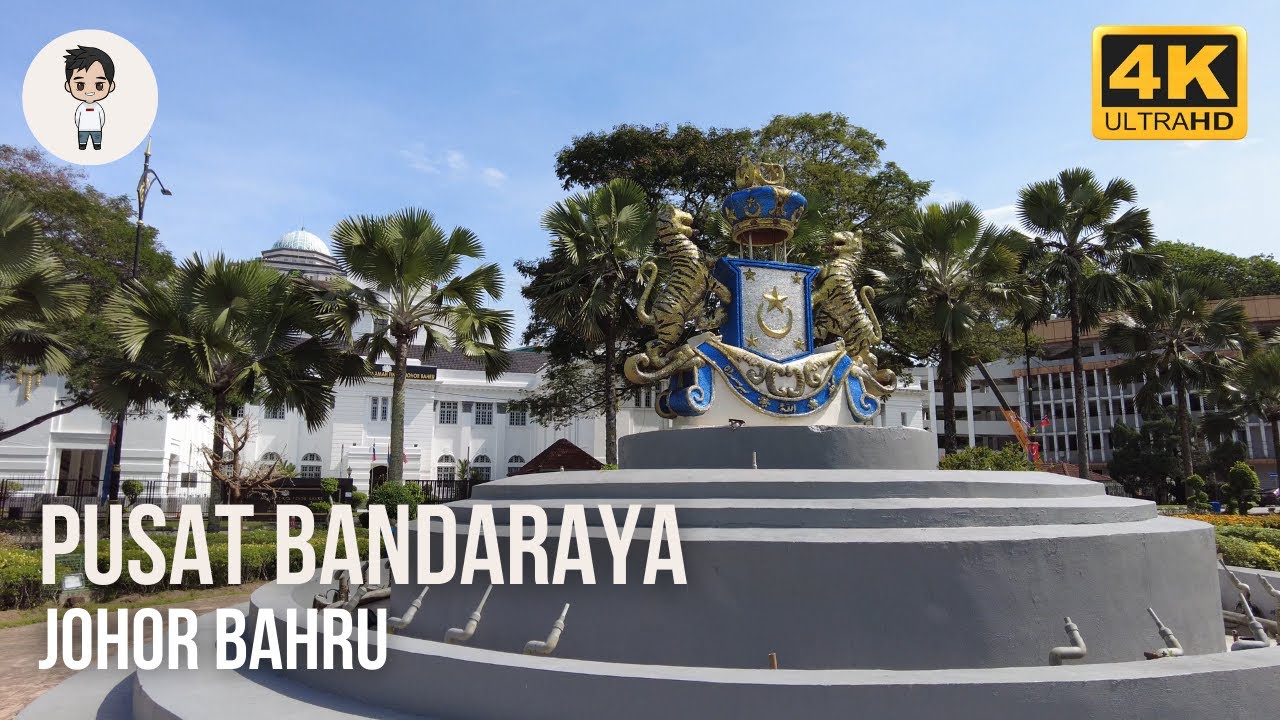 Persada Johor to Mahkamah Tinggi | JB Downtown | Johor Bahru Malaysia | Walking Tour 2022 [4K]