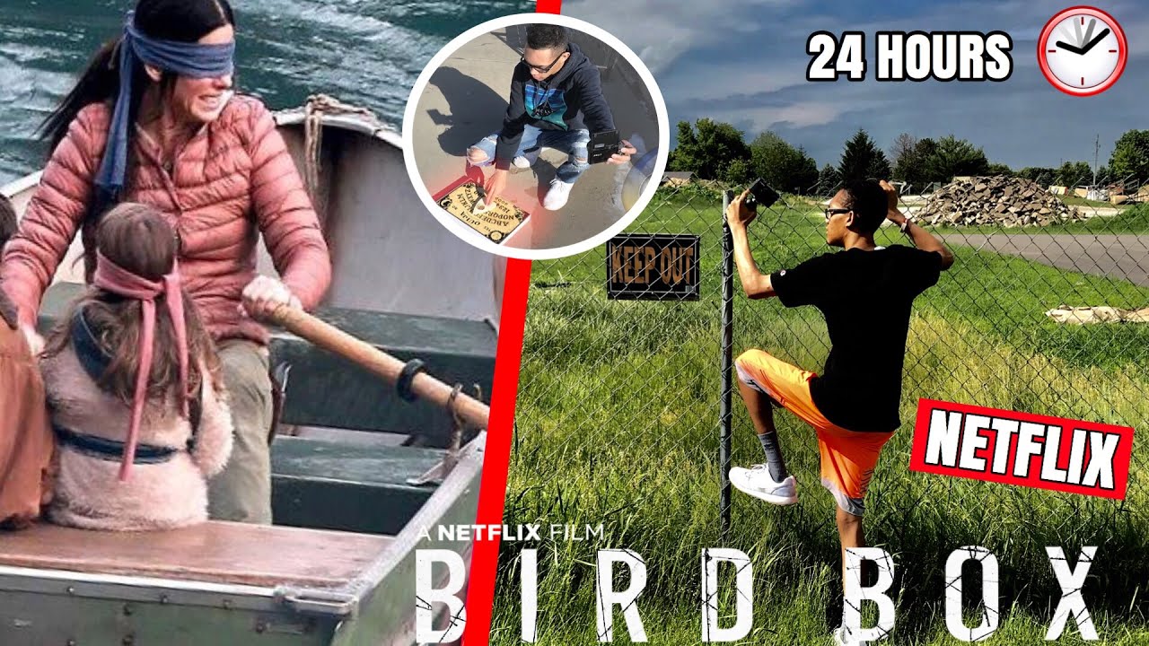 BIRD BOX BLINDFOLD CHALLENGE - OUIJA BOARD EDITION!