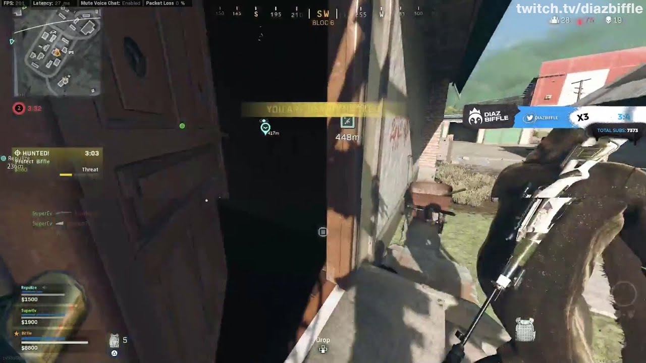 BIFFLE DOES INSANE 200 IQ DOOR PLAY IN WARZONE😳
