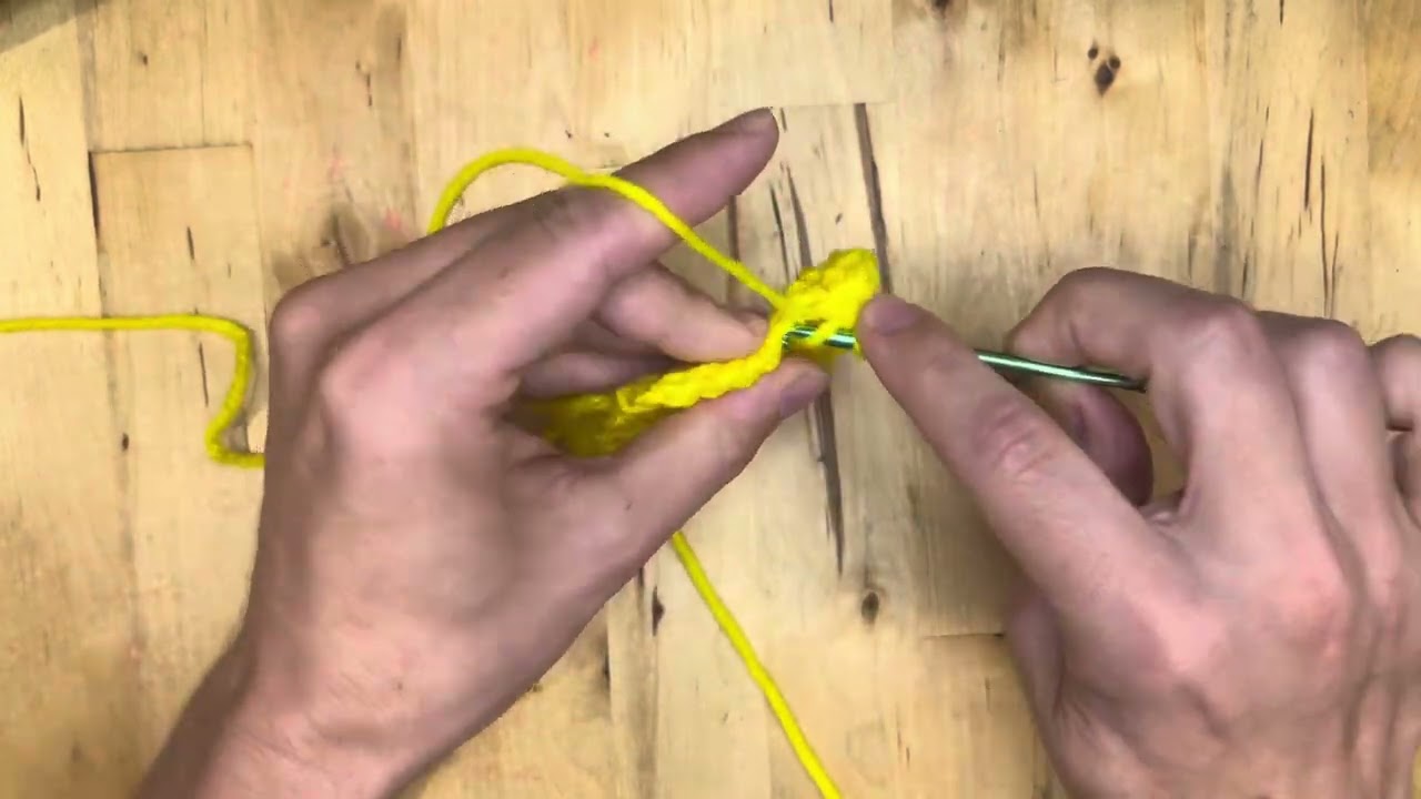 Alternative double crochet turning chain with a decrease tutorial