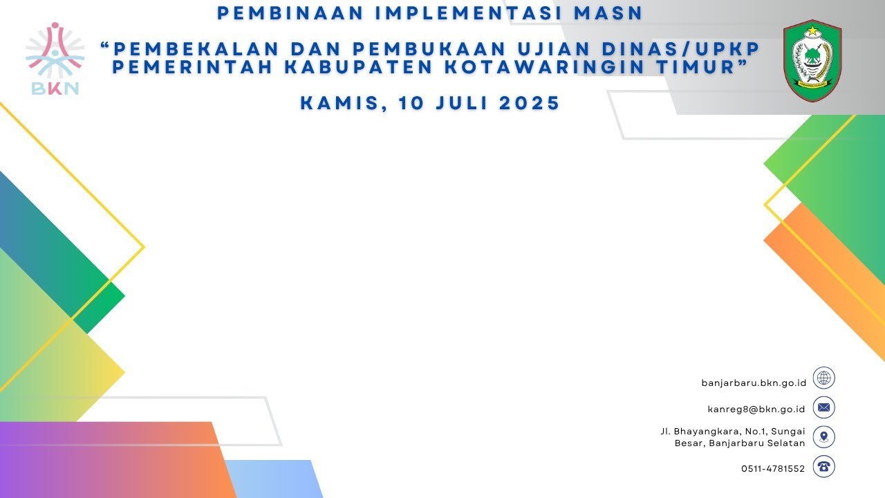 Pembekalan dan Pembukaan Ujian Dinas dan UPKP